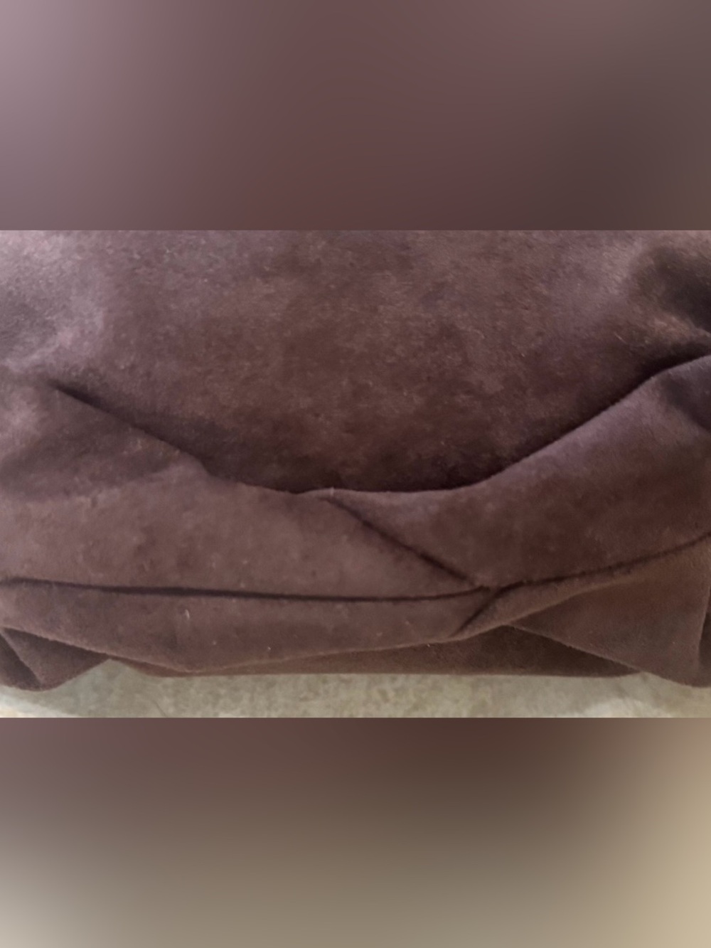 Anthropologies Faux Suede Handbag - Picture 9 of 14